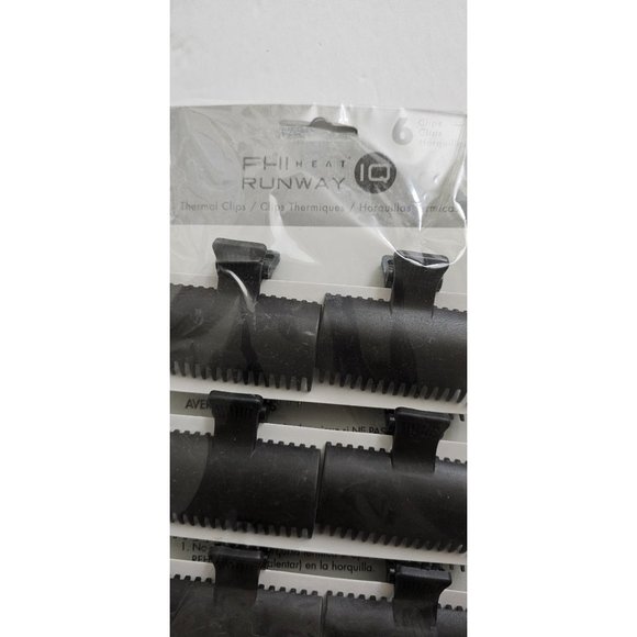 FHI HEAT Runway IQ Session Styling Set of 6 Thermal Clips, One Size, BNIP - Picture 2 of 7